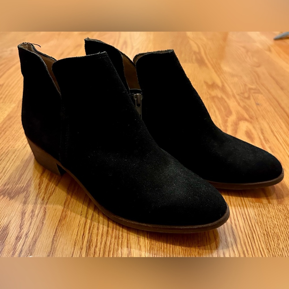Splendid Black Suede Booties Size Women’s 8